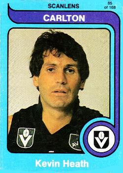 1980 Scanlens VFL #85 Kevin Heath Front